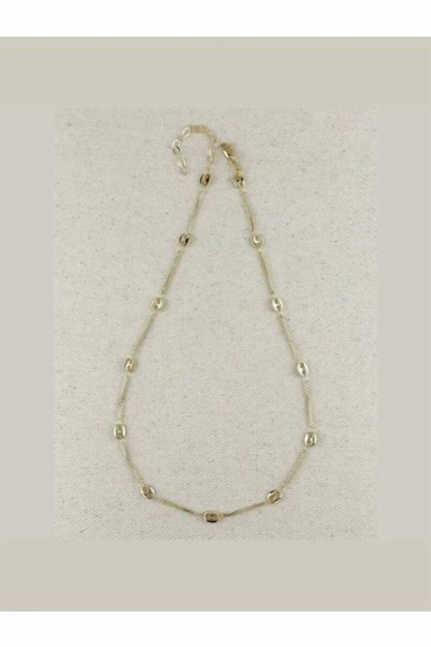 NEW GOLDFI women's square link box chain necklace in gold